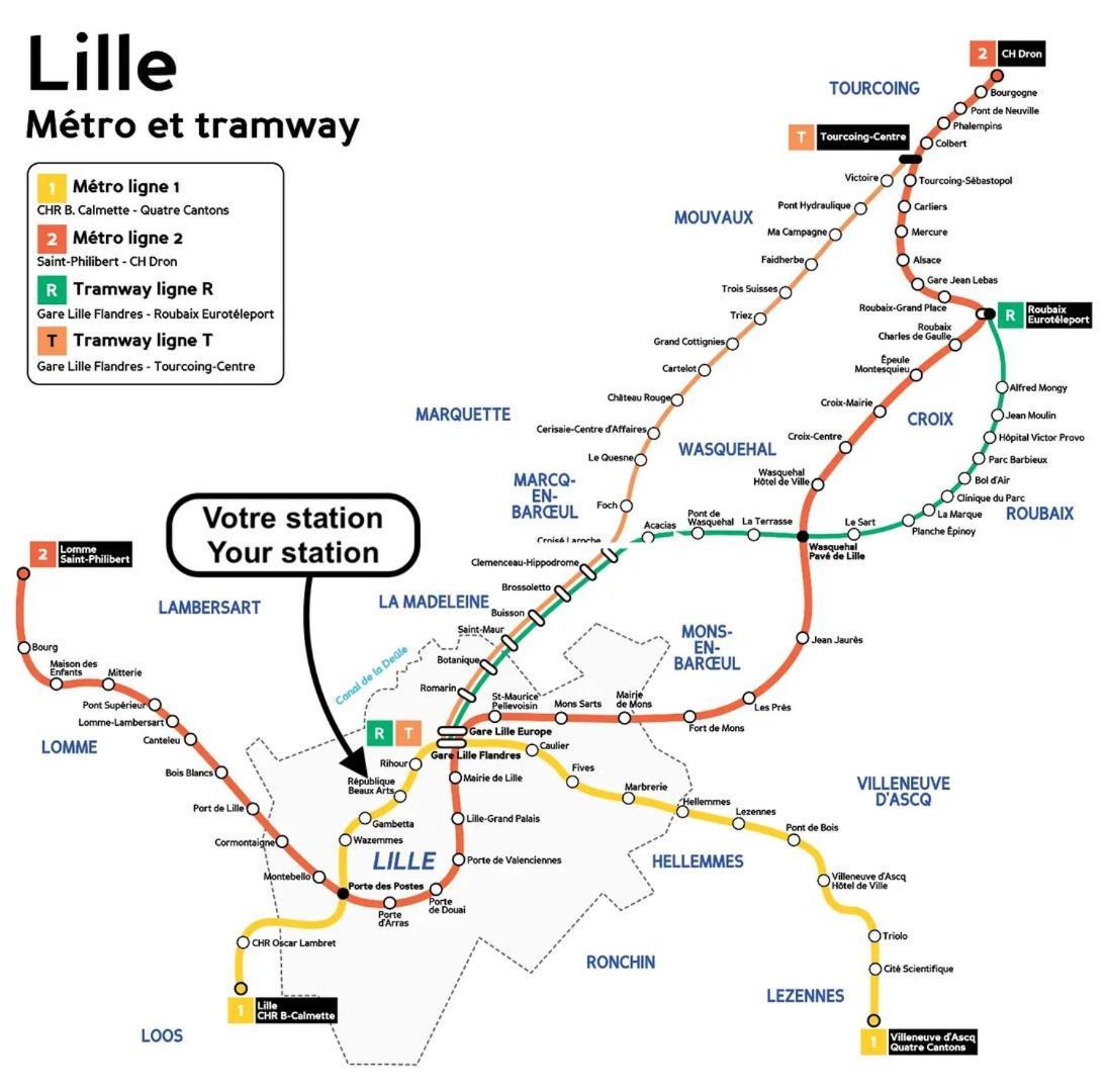 Nice Apartment Lille Balcony + Parking! Εξωτερικό φωτογραφία
